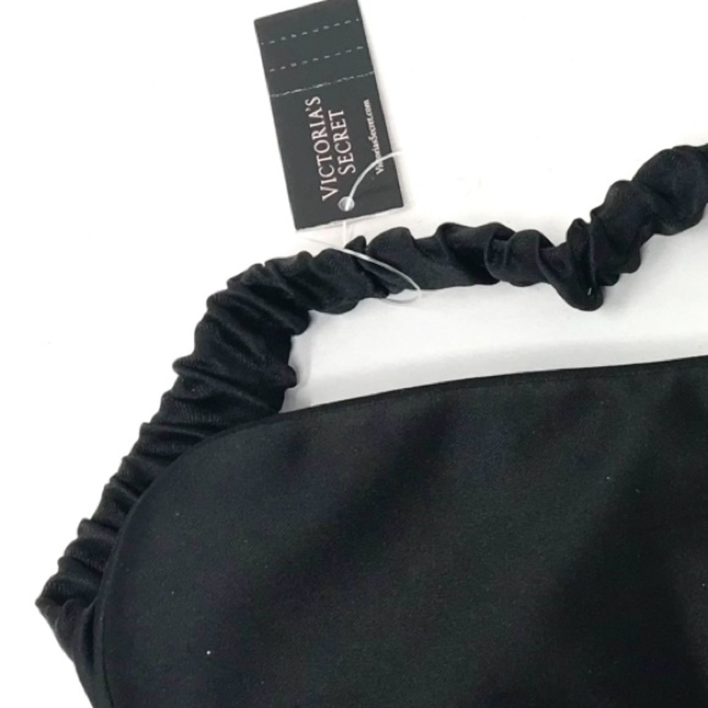 Vintage Y2K Victoria's Secret Sexy Little Things Sleep Mask Black Satin NOS NWT - Picture 4 of 6